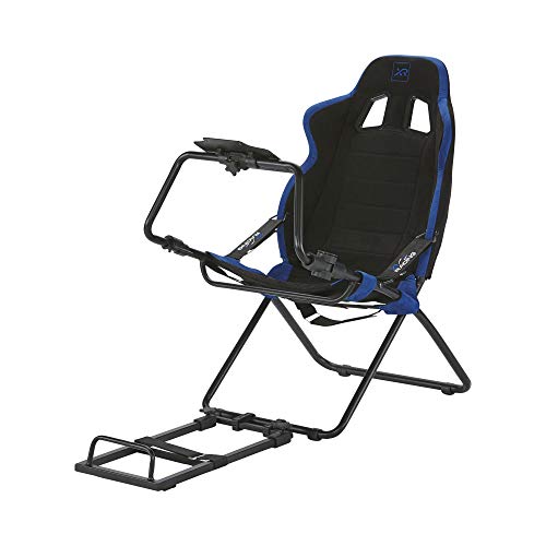 X-Rocker Steering Wheel Stand, Foldable Racing Wheel Stand with Seat Fixing Rod, Adjustable Height, Adjustable Angle, Suitable for Logitech, XBOX, Madcatz, Playstation, Racing Wheel Stand - Black