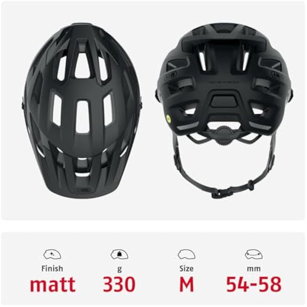 ABUS MTB Helmet Moventor 2.0 MIPS, Impact Protection for Off-Road Use, All-Mountain Helmet, Unisex Adult