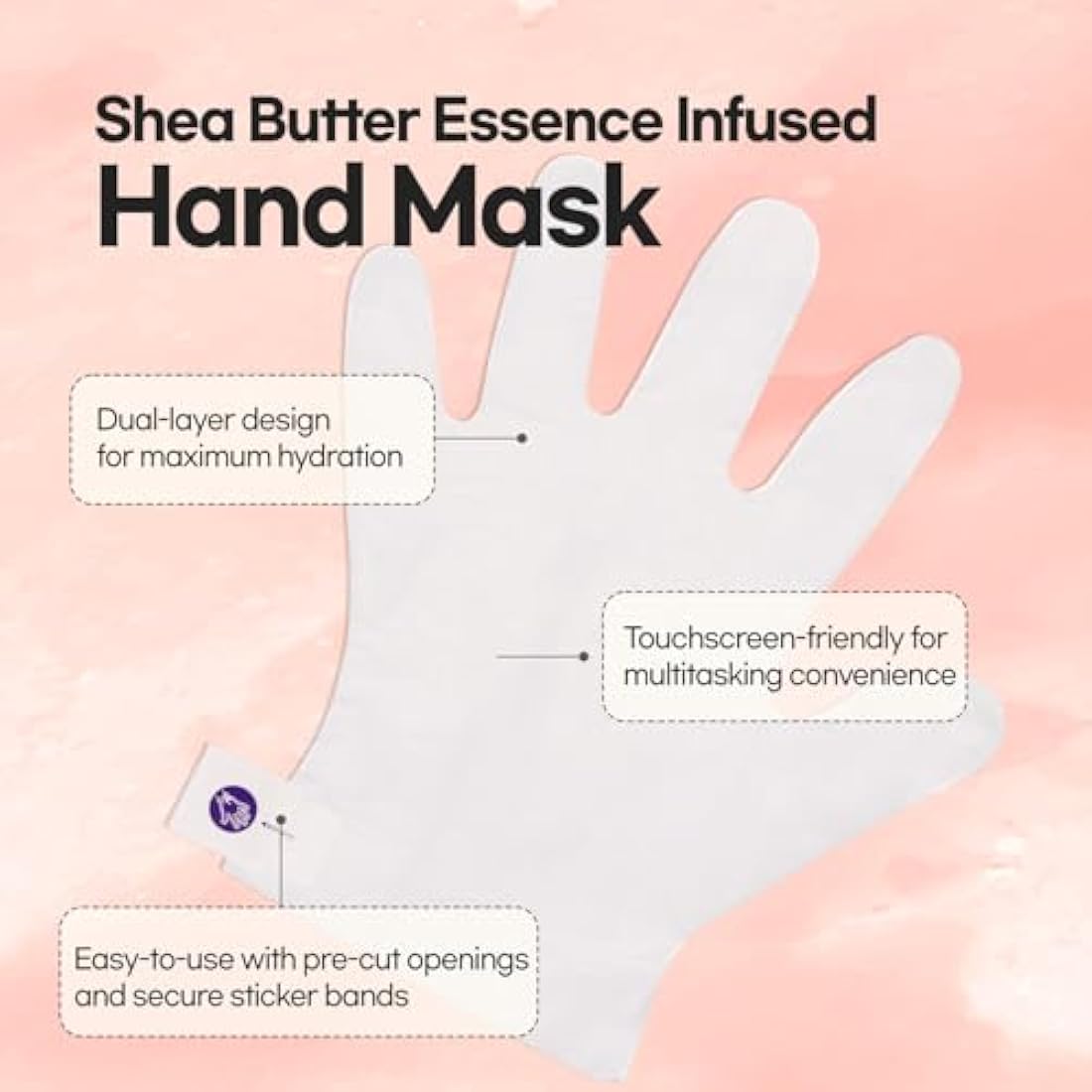 Epielle Moisturizing Hand & Foot Masks 12 Pairs, Soften Dry Hands & Cracked Heels with Sunflower Seed Oil & Avocado Oil, Korean Skin Care, Spa Self Care Gifts for Women, 6 Gloves & 6 Socks