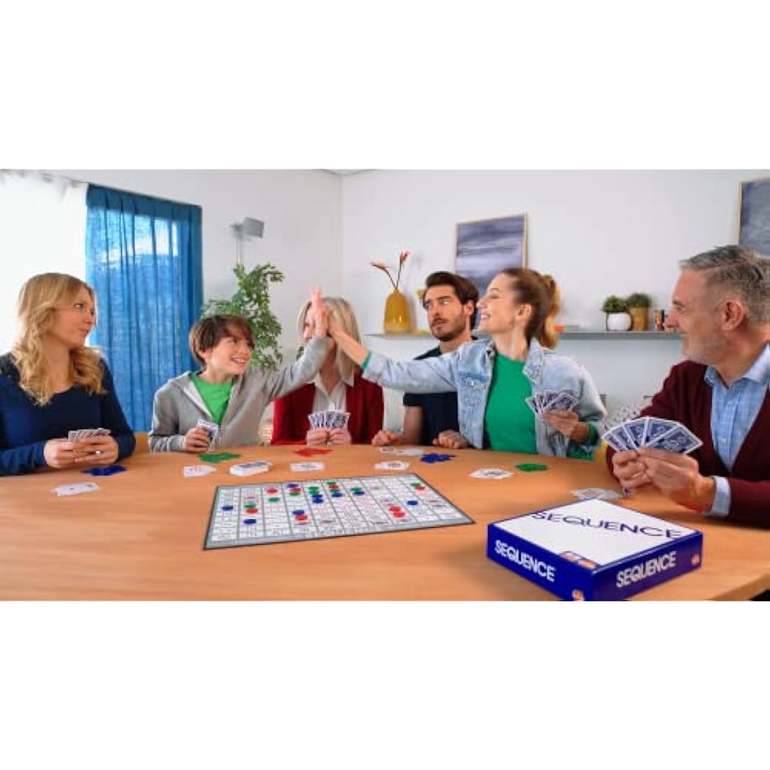 Goliath Games Sequence | Five-in-a-row Fun for Everyone! | Family Strategy Game | For 2 or More Players, Ages 7+, White