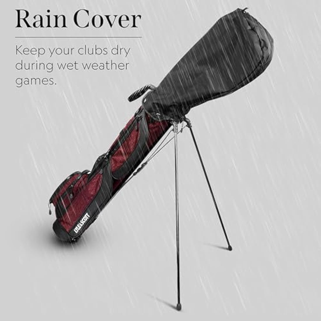 Lyle and Scott Gleneagle Golf Bag - Lightweight Golf Bags for Men with 3 Way Full Length Divider, Insulated Cool Pocket, Durable Handle, Retractable Stand, Padded Strap - Golf Stand Bag