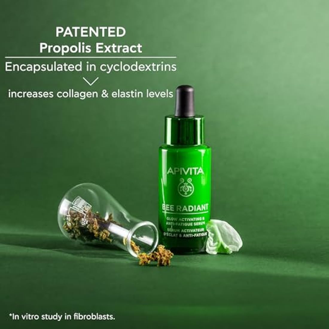 Apivita Bee Radiant Glow Activating & Anti-Fatigue Serum 30ml - Facial Serum with Propolis, White Peony & Dragon Fruit - Brightens, Tackles Discolorations & Aging Signs for a Plumper, Youthful Skin