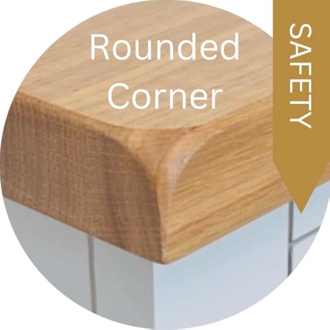 GROFurniture Snow White Side Table, Painted White End Table for Living Room, Slim Side Table or Small Bedside Table for Bedroom - Ready Assembled