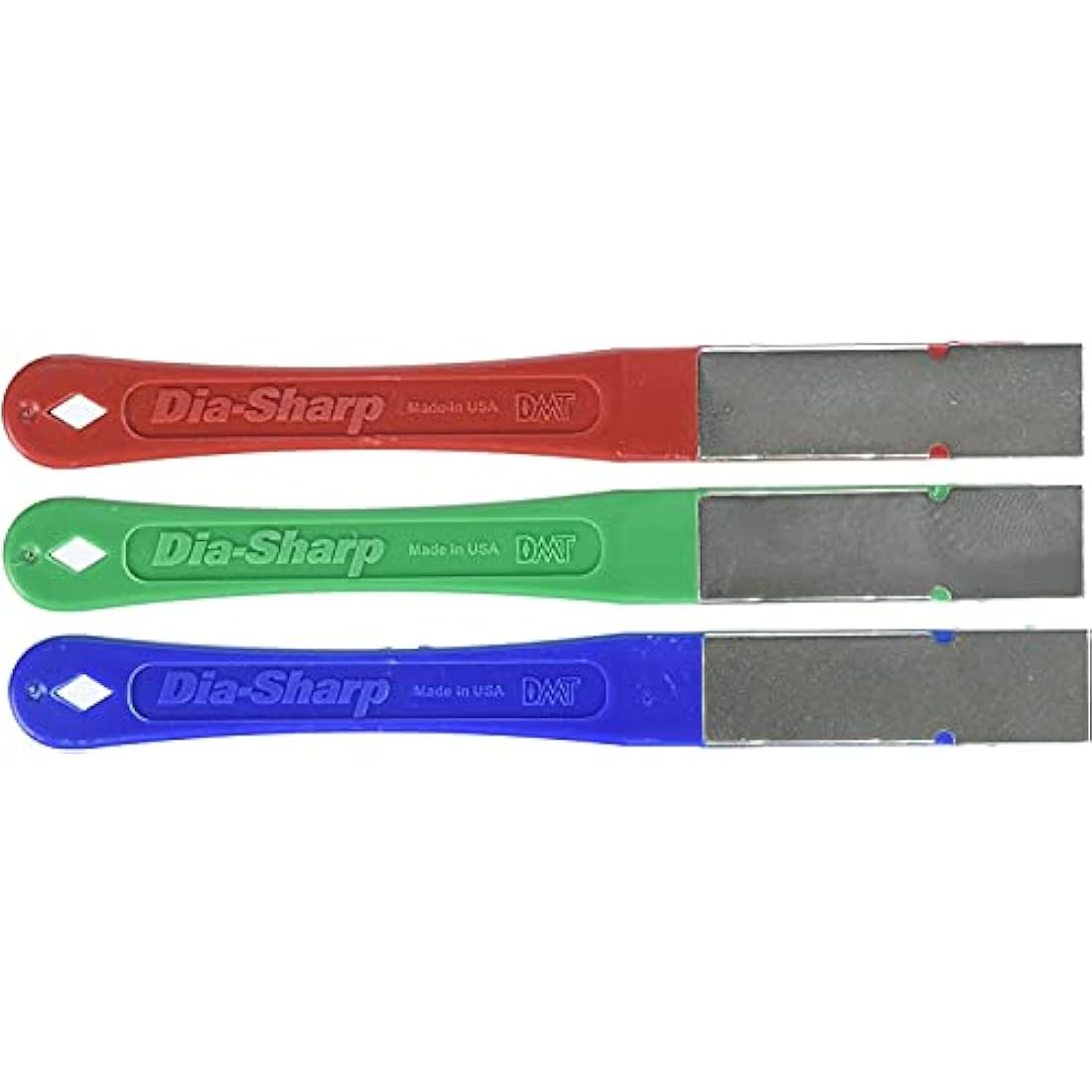 DMT D2K 2.5-Inch Dia-Sharp Diamond Mini-Hone Kit of C/F/E - Multi-Colour