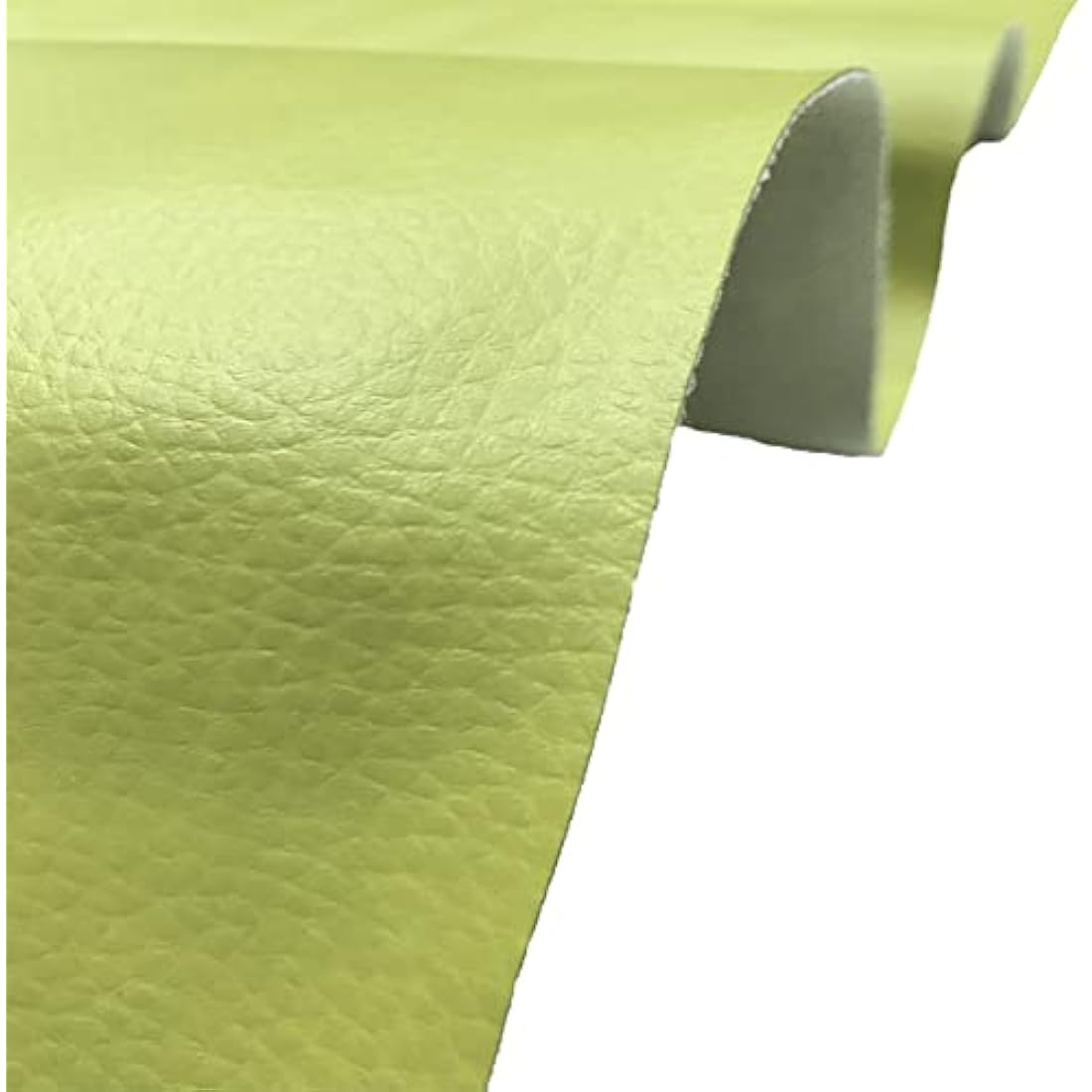 A-Express Grained Faux Leather Fabric Waterproof Heavy Duty Leatherette Vinyl Leathercloth Upholstery Textured Material - Pistachio 2 Metres 200cm x 140cm
