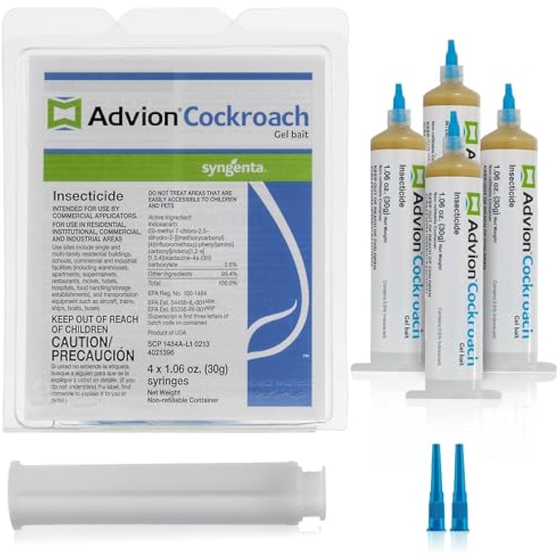 Advion Cockroach Gel Bait 4 X 30 Gram Tubes Roach Control Syngenta