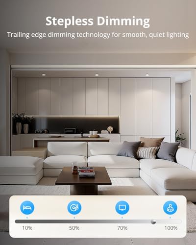 Gr4tec LED Downlight Ceiling IP65, 6 x 6W LED Recessed Ceiling Lights Dimmable 4000K Natural White 400LM, Bathroom Spotlights φ68mm-80mm Hole, Recessed Lighting for Living Room Bedroom