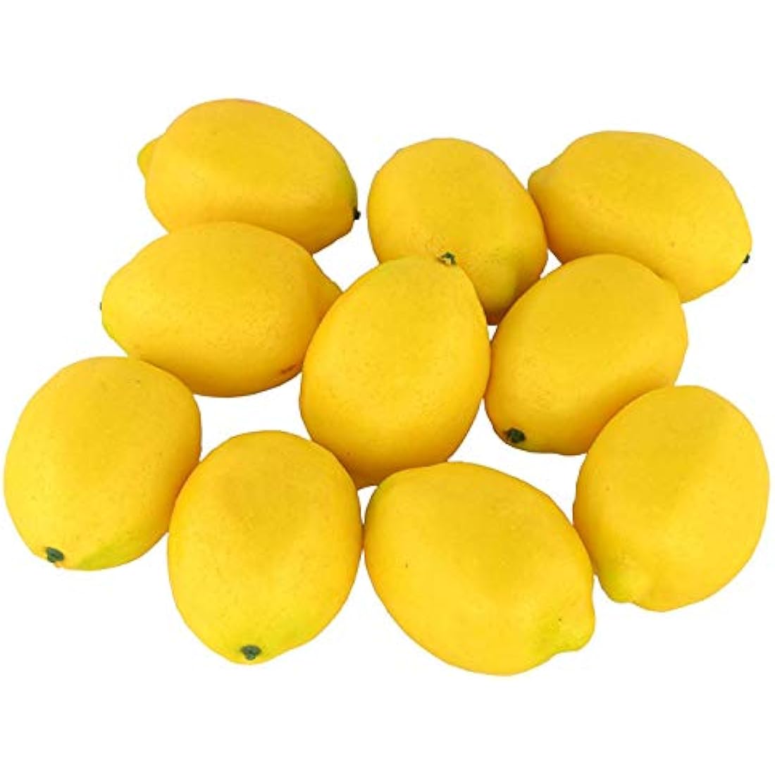 JEDFORE Artificial Lemon Lifelike Simulation Fake Fruit for Home Kitchen Party Decoration Yellow 10 of Packs