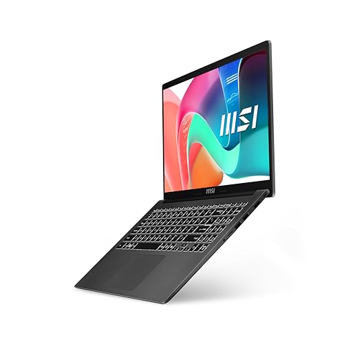 MSI Modern 15 Laptop (B7M-437UK) - (15.6" FHD IPS-Level Panel, AMD Ryzen 5 7430U, AMD Radeon Graphics, DDR IV 16GB (3200MHz), 512GB NVMe PCIe SSD, Intel WIFI 6E, Windows 11 Home Plus) - Classic Black