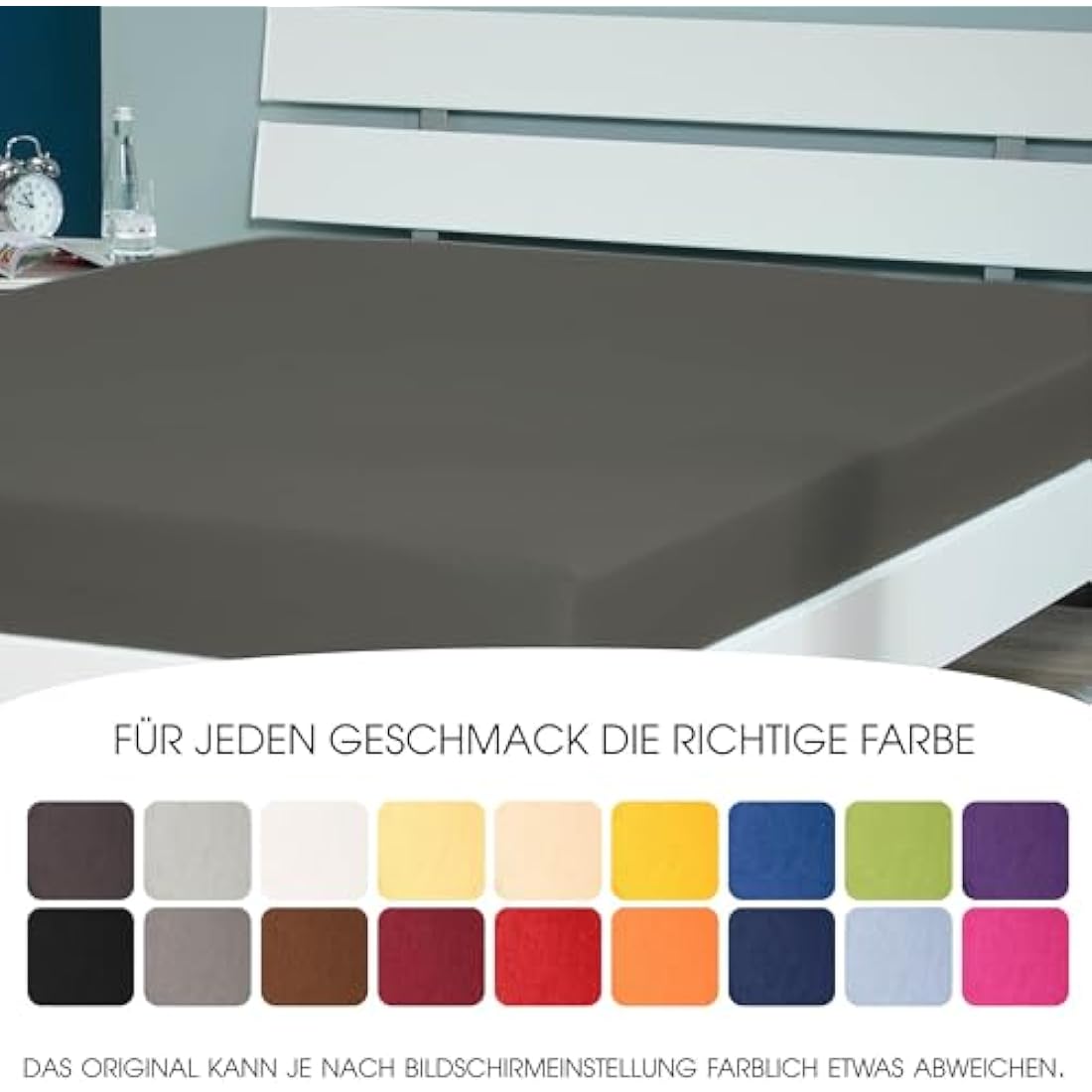 CelinaTex Lucina Fitted Sheet Cotton 180x200-200x200 cm ruby red