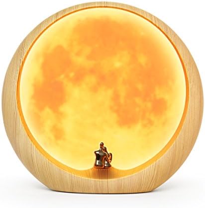 mamre Moon Ambient Light DIY Anniversary Wedding Valentines Day Gift Ideas Art Decor, Love Beneath The Red Moon, Plastic