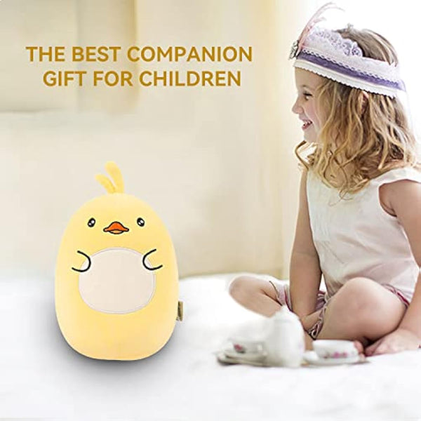 JOYRAVO Kids Travel Pillow - 2-in-1 Deformable Neck Pillow, Soft U-Shaped Pillow with Cute Plush Animals Comfy Sleep and Play Companion for Airplanes, Cars, and Travel - Yellow Duck