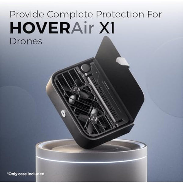HOVERAir Black Portable Case 105g Specifically Designed X1 Drone, 13,7 cm × 9,7 cm × 4 cm, Pocket-Sized, Made of Stylish PU Material, with Waterproof, Dustproof and Shockproof Features