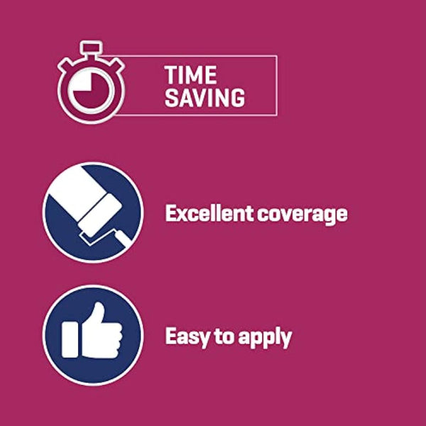 Johnstone's One Coat Matt Emulsion Paint - Pure Brilliant White 2.5L