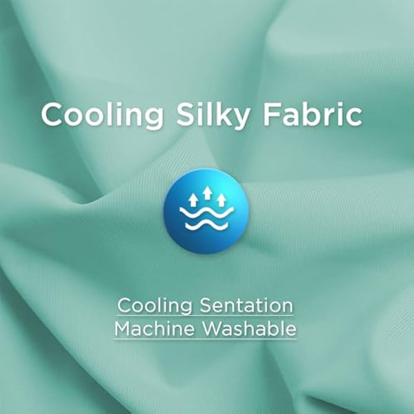 PinkFoggie Cooling Pregnancy Pillow,U Shaped Full Body Pillows for Sleeping Support, 57 Inch Maternity Pillow for Pregnant Women with Cooling Silky Cover,Buttery Soft,Super Breathable for Hot Sleeper