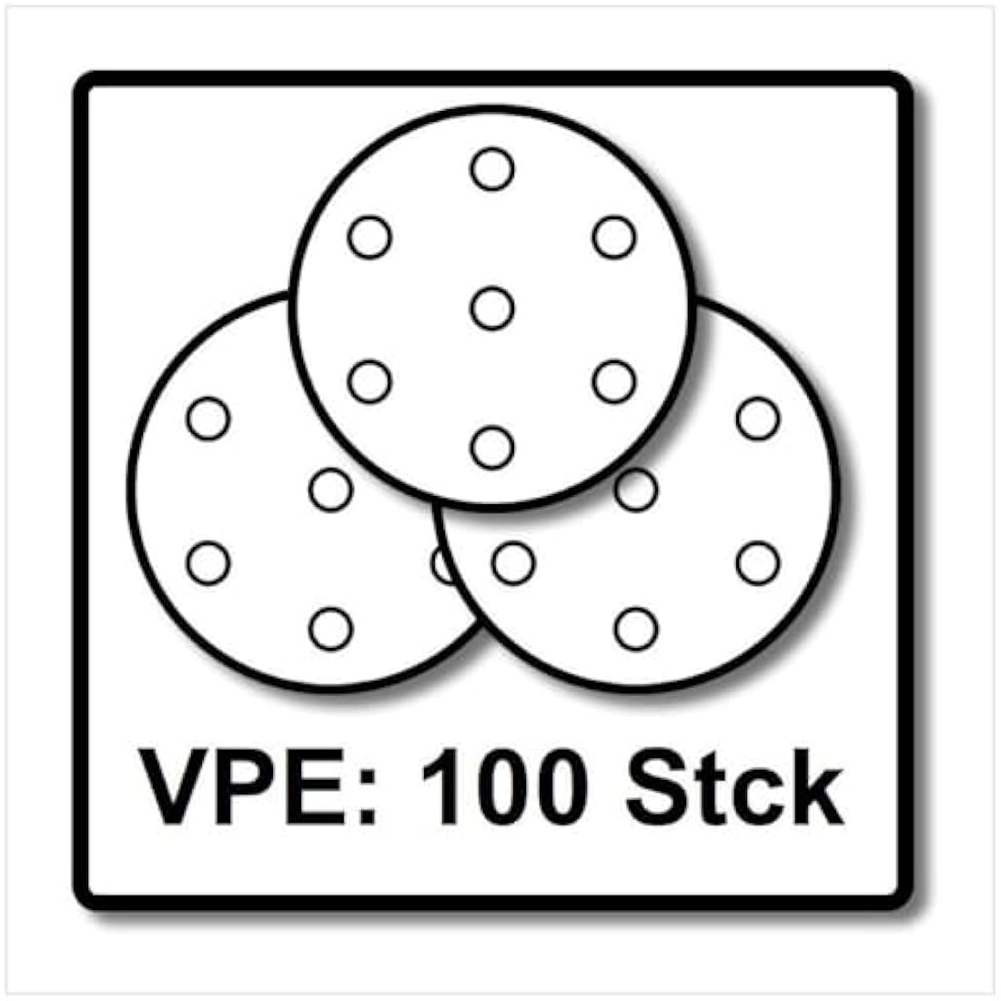 Festool Abrasive Sheet Granat STF D125/8 P150 GR/100 Pieces