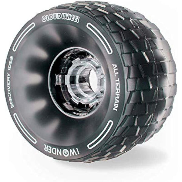 IWONDER Cloud Wheel 105mm Discovery Electric Skateboard Wheels Patented Damping Foam Core All Terrain Off Road 78A Translucent Urethane Longboard Wheels（Not Applicable to Hub Motor
