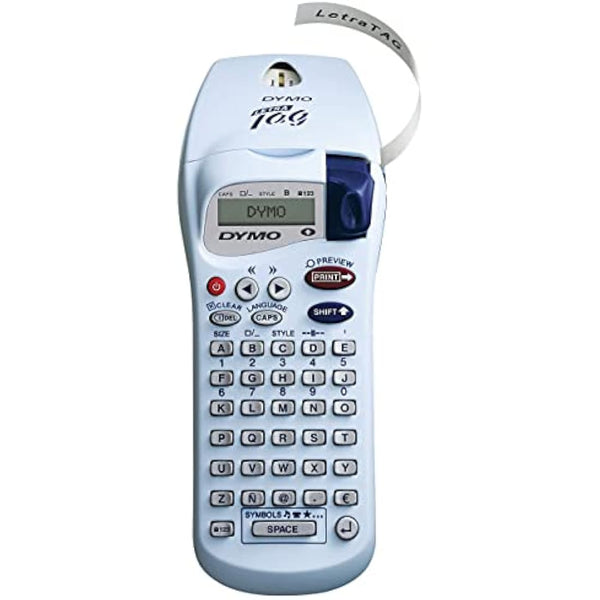 Dymo LetraTag XR Handheld Label Maker | ABC Keyboard Home Label Printer with Easy-to-Use LCD Screen | Grey