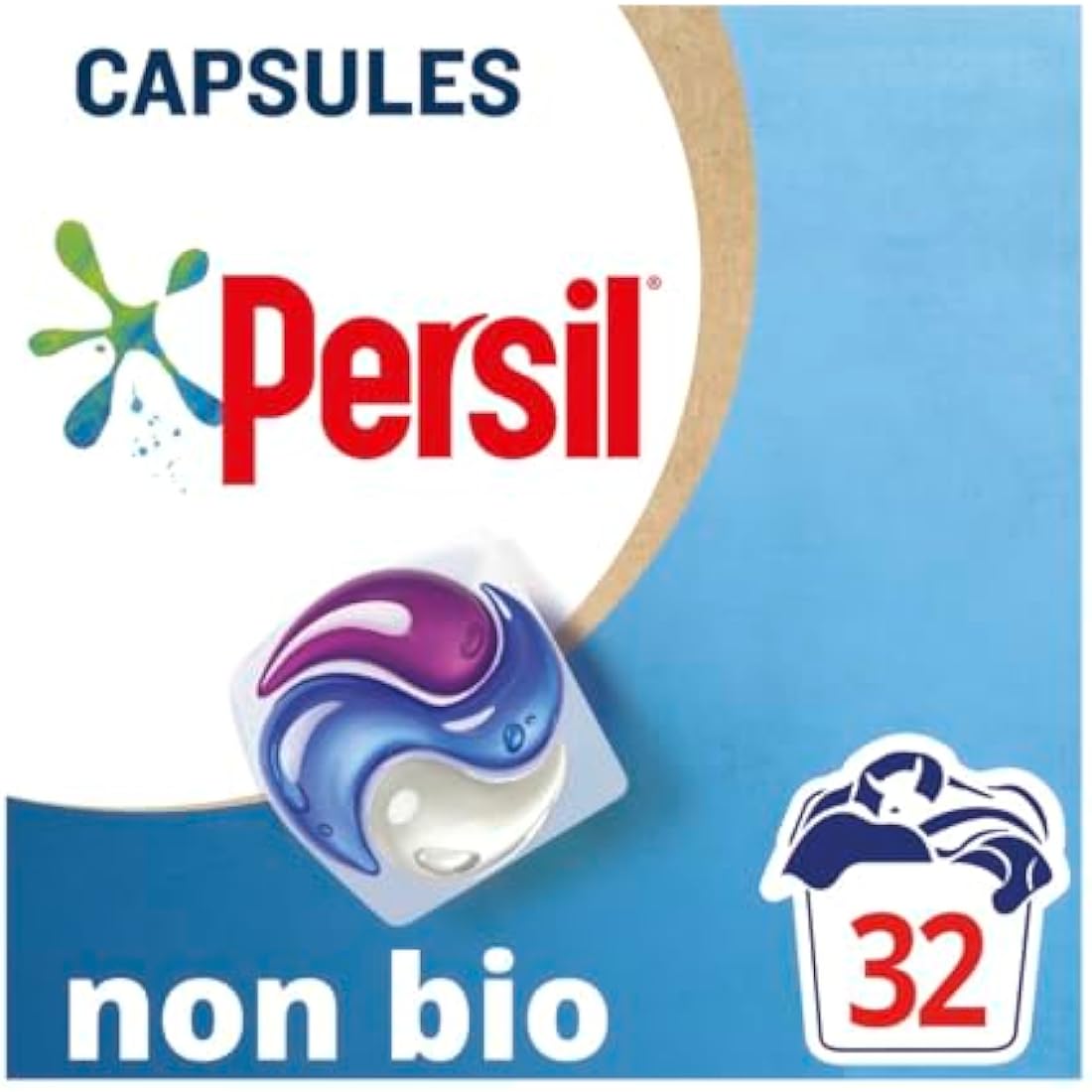 Persil 3 in 1 Non Bio Washing Laundry Capsules, 32 washes