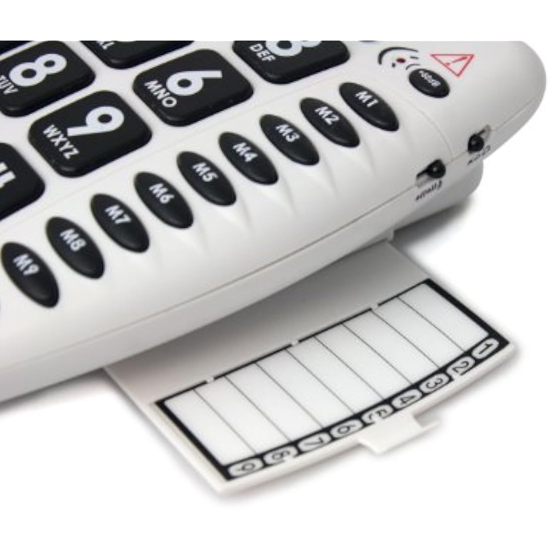 Geemarc Amplipower 50 - Amplified Corded Telephone with Tone and Volume control, Large Buttons and One-touch Memories - Hearing Aid Compatible - Specialised for Hearing Impaired - UK Version - White