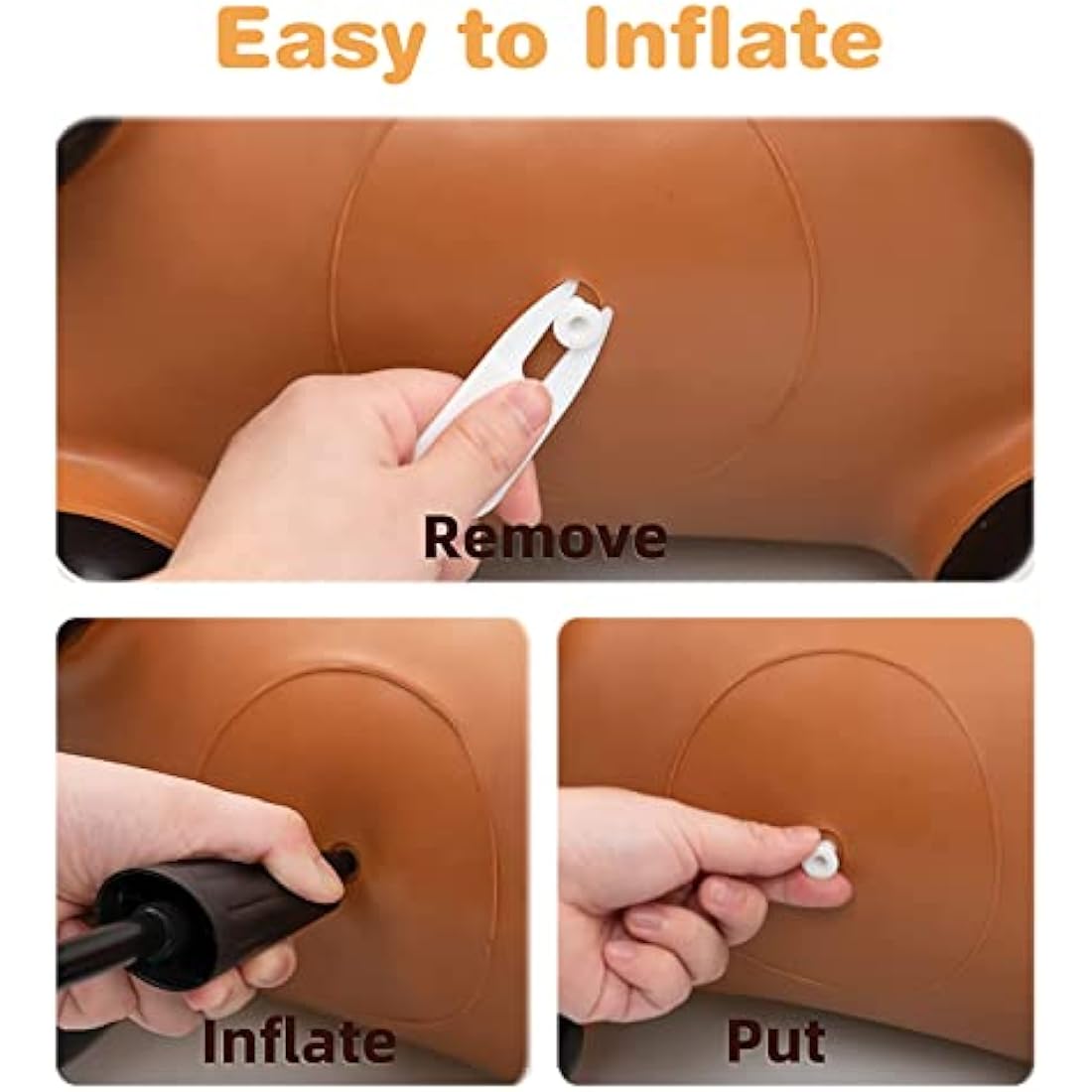 HotMax Bouncy Horse, Inflatable Bouncy Animals Hopper for Toddlers, Ride on Jumping Toys for kids, Girl or Boy Birthday Gift (triceratops)