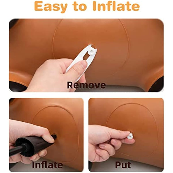 HotMax Bouncy Horse, Inflatable Bouncy Animals Hopper for Toddlers, Ride on Jumping Toys for kids, Girl or Boy Birthday Gift (triceratops)