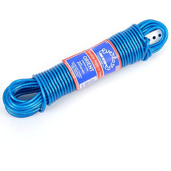Everlasto 50m 'Orient' PVC Clothes/Washing Line 4.8mm Thick - Blue