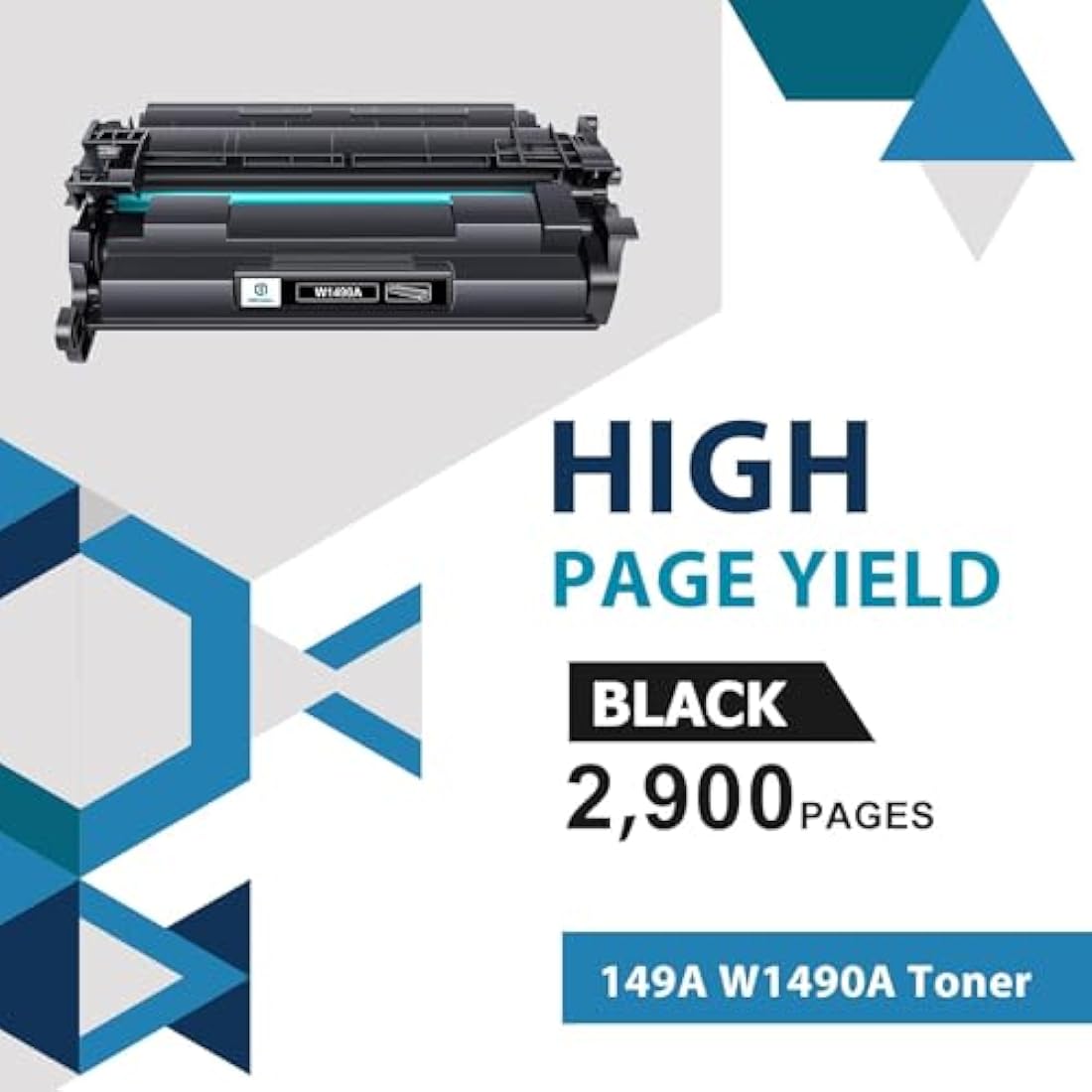 149A W1490A (With Chip) Toner Cartridge Compatible for HP 149A 149X W1490A W1490X Toner Pro 4002dn 4002d 4002dw 4002 MFP 4102fdw 4102dw 4102fdn 4102 Black, 2-Pack