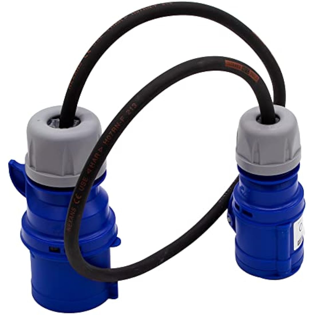 HDIUK Professional Power 32 Amp to 16 Amp Mains Fly Converter Featuring TitanEx HO7 Heavy Duty Rubber Flex (2.5 Metres)