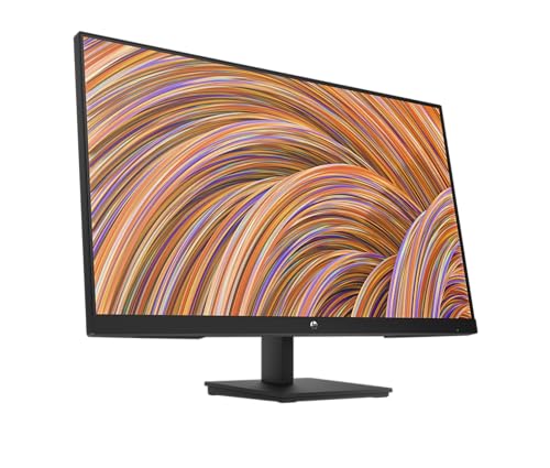 HP 24 Inch FHD Monitor | Full HD VA LCD Display | 75hz Refresh Rate | 250 Nits Brightness | 3000:1 Contrast Ratio | AMD FreeSync Technology | Adjustable Tilt | 1x HDMI 1.4, 1x VGA | Black | V24v G5