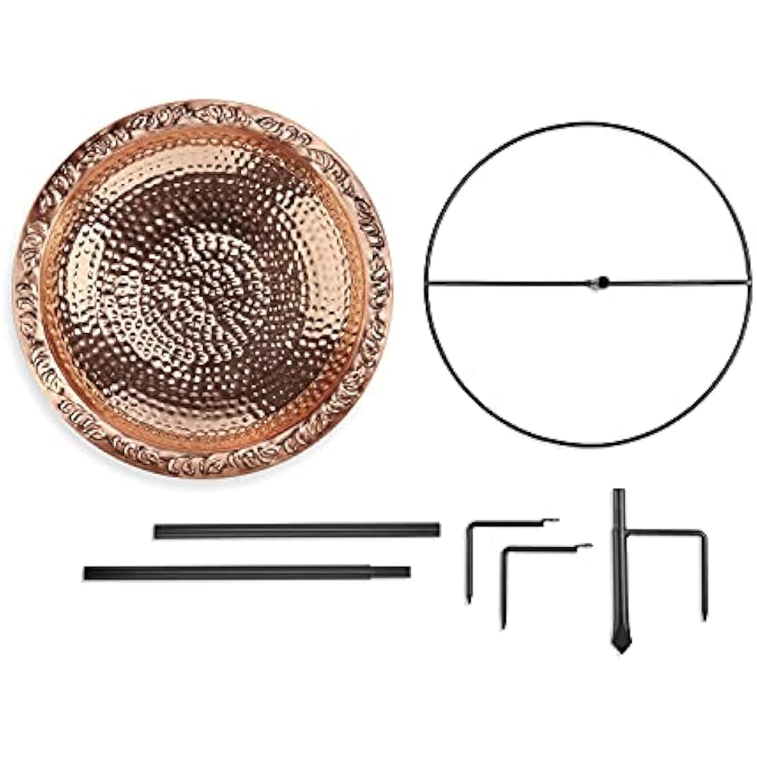 Good Directions Pure Copper 18" Bird Bath on Garden Pole by