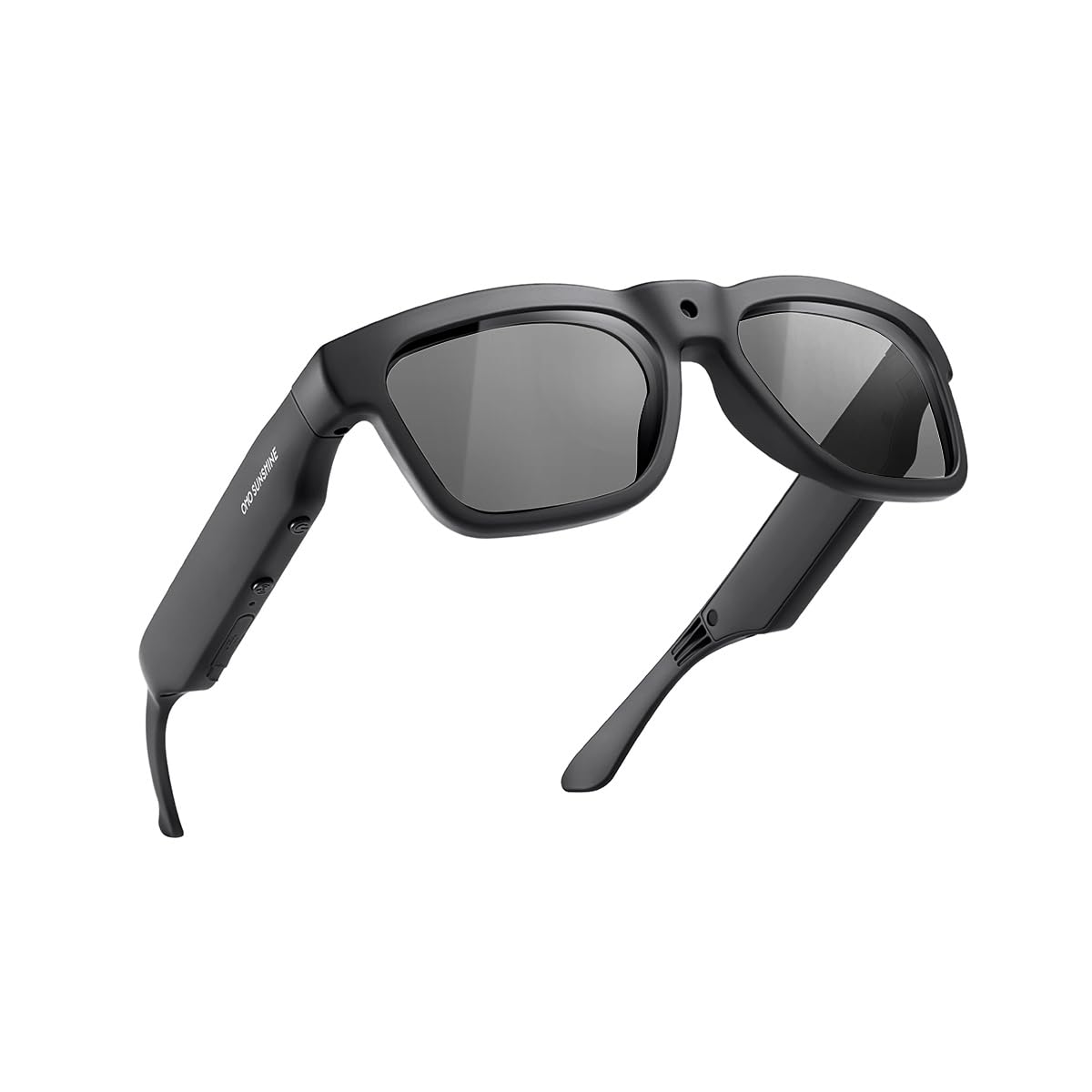 OhO Smart Glasses,128G Camera & Bluetooth Sunglasses with Open Ear Speaker Headset Headphone, Indoor&Outdoor Sports,Polarized UV Protection,For Men Women