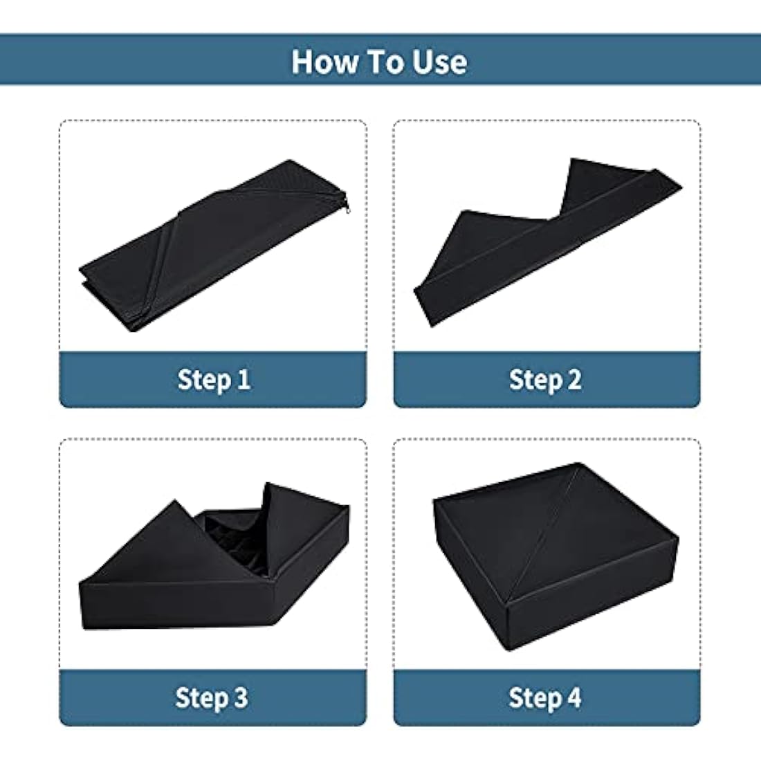 Joyoldelf Drawer Organisers Dividers 2 Packs Wardrobe Organiser, 24 Cell Collapsible Closet Cabinet Organizer Underwear Storage Boxes for Storing Socks, Bra, Handkerchiefs (Black)