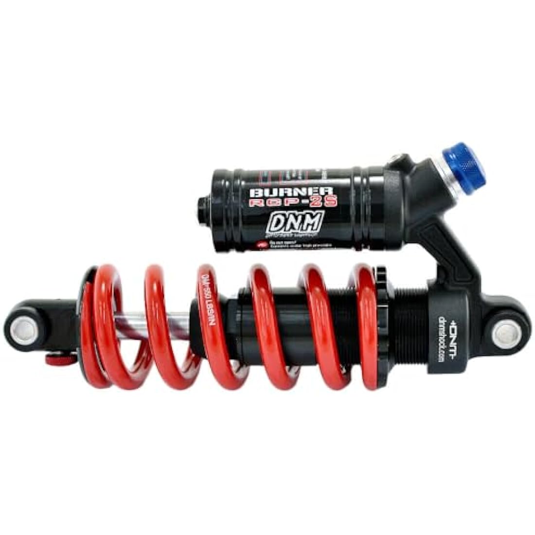 DNM Bike Rear Shock Absorber RCP2S, 190x51mm, 550lbs, Red, Modern, Aluminium