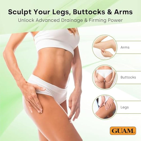 GUAM Cellulite Seaweed Mud Dren Plus for Legs, Buttocks & Arms - 500g Anticellulite Body Mask Target Fat Deposits, Swelling and Signs of Aging - Slimming, Skin Firming Antioxidant Cellulite Remover