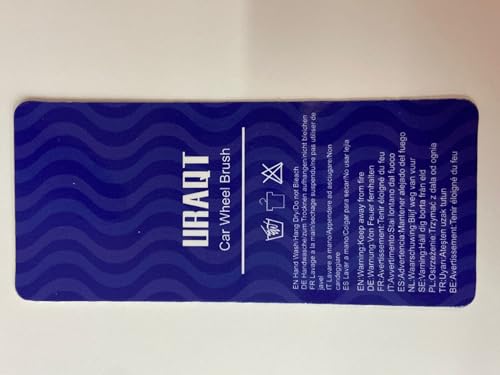 URAQT Car Wheel Brush, No Metal Wheel and Rim Detailing Brush, Car Wheel Cleaning Brush, Soft Dense Alloy Wheel Brush, Suitable for Wheels and Rims of Cars/Motorcycles/Bicycles (Black)