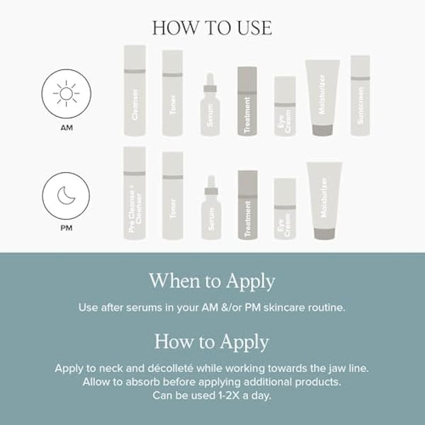 DRMTLGY Advanced Neck Firming Cream - Tightening & Lifting Sagging Skin, Peptides & Vitamin E, 1.8 oz