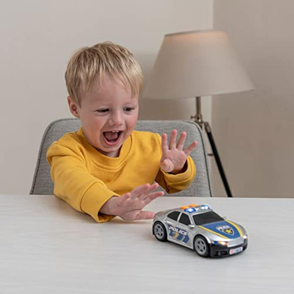 HTI Teamsterz Police Car Light and Sound Cars Toy with Wheels Cars Colour White Official Product (CyP Brands)