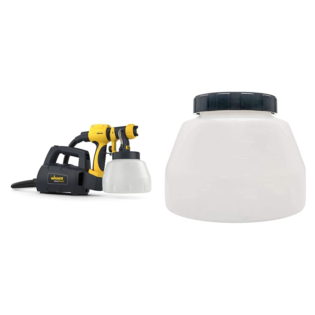 WAGNER Fence & Decking Paint Sprayer for Fences, Sheds, decking or Garden Furniture, Covers 5 m² in 9 min, 1400 ml Capacity, 460 W, 1.8 m Hose