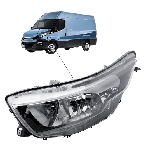 LONGLING Replacement Driver Right Side O/S Headlight Head Lamp Electric Adjustment with Square Plug for IVECO Daily 2020-2025