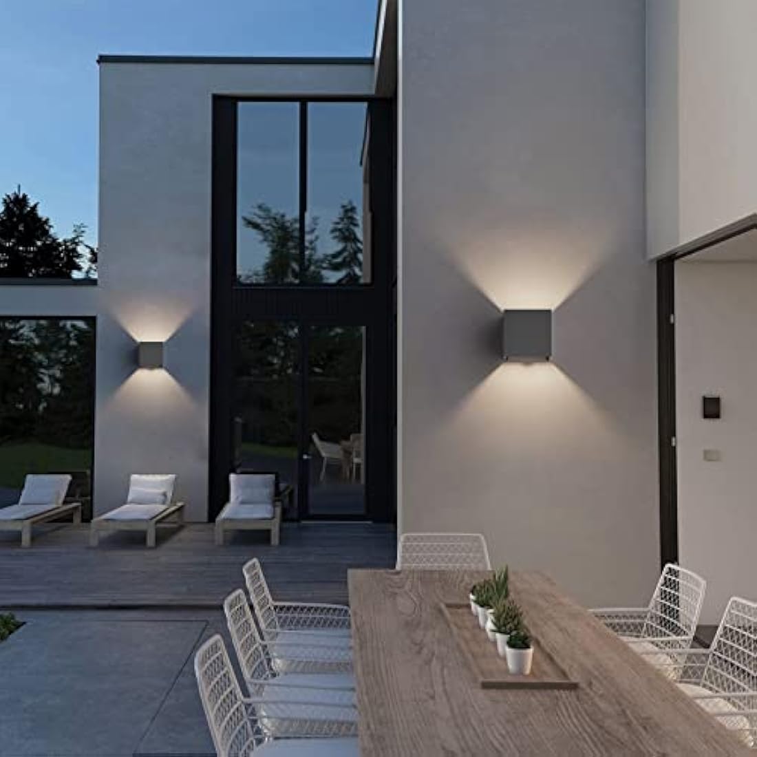 Klighten 2PCS Outdoor Wall Light with Motion Sensor, Waterproof IP54 Outside Wall Lamps with Sensor, Adjustable Beam Angle, Natural White 4000K, Black (G9 LED Bulb Include)