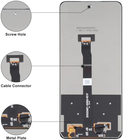 NB+ Display Digitizer Screen Replacement LCD Touch Screen For Huawei P Smart 2021 6.67 Inches PPA-LX1 PPA-LX2 Full Glass Lens Assembly Black No Frame with Tools