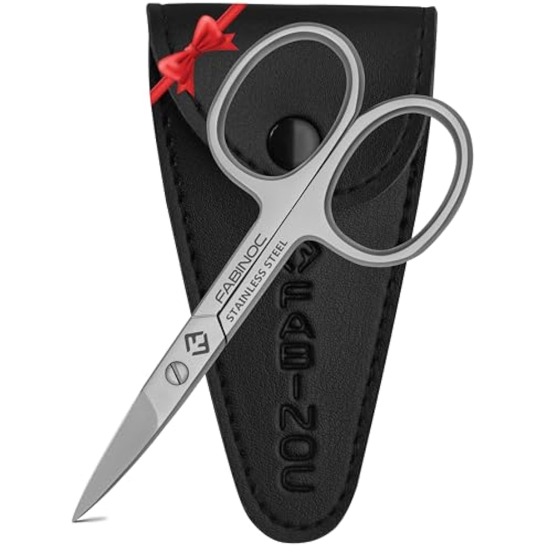 FABINOC® Straight Nail Scissors for Fingernail & Toenails | German Quality Stainless Steel | Small Sharp Manicure & Pedicure Scissors for Men & Women
