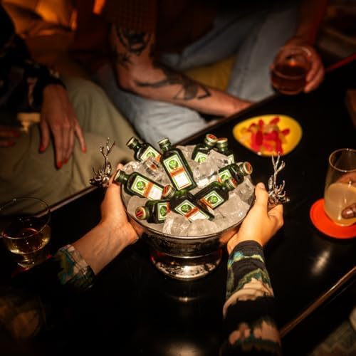 Jägermeister Herbal Liqueur | 24x2cl Miniature Pack | 35% ABV | German Liqueur | Spirits | 56 Herbs & Botanicals | Best Served as an Ice Cold Shot