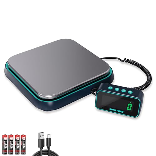 GRAM PRES Digital Shipping Scale, 86 lbs/0.1 oz High Precision Postal Scales for Parcels with Hold/Tare/Separate LCD Display, Letter Scales, Stainless Steel Postal Scale, Parcel Scales for Small