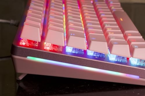 Glorious Gaming GMMK 2 Full Size (96%) - Mechanical Gaming Keyboard, Aluminium Frame, Customisable, Doubleshot Caps, Fox Switches, Per Key RGB, Full NKRO, English UK QWERTY Layout - Pink