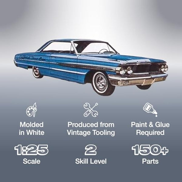 AMT Cal Drag Combo 1964 Galaxie, AWB Falcon & Trailer 1:25 Scale Model Kit