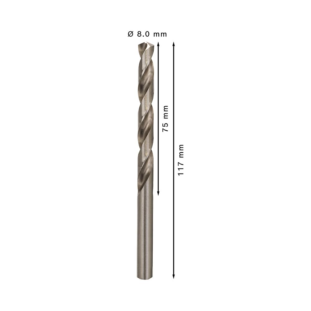 Bosch 5x PRO Metal HSS-G Twist Drill Bit Standard Length (for Non-ferrous metals, Steel, Ø 11,50 mm, Professional Accessory Rotary Drill/Drivers)