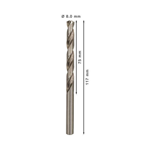 Bosch 5x PRO Metal HSS-G Twist Drill Bit Standard Length (for Non-ferrous metals, Steel, Ø 11,50 mm, Professional Accessory Rotary Drill/Drivers)