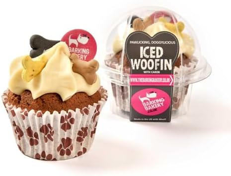 DOG BIRTHDAY CAKE Dog Food | Dog Biscuits Dog Treats Puppy Treats. Dog Training Treats Puppy Training Treats. Bakery Fresh Dog Treat. Vanilla Woofin With Frosting Dog Birthday Present (Vanilla)